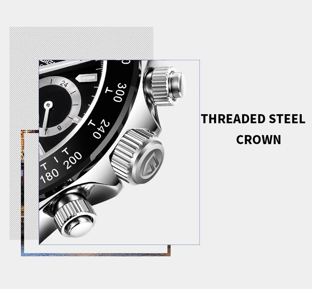 2026 New PAGANI DESIGN Chronograph Luxury Quartz Wrist Watch For Men Automatic Date 100M Waterproof JAPAN VK63 Movt Reloj Hombre