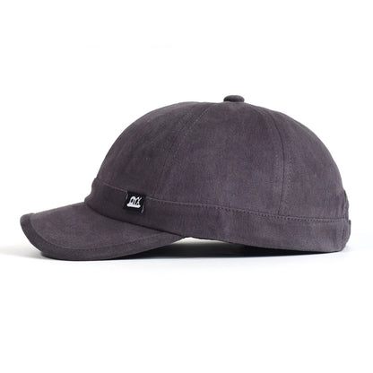 Casquette de baseball vintage à visière courte, en coton, pour homme et femme, casquette « dad hat » souple, ajustable, style « trucker », à profil bas