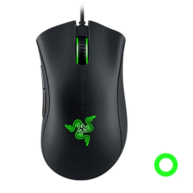 Original Razer DeathAdder Essential Wired Gaming Mouse 6400DPI Optical Sensor 5 Independently Programmable Buttons For Laptop PC Gamer