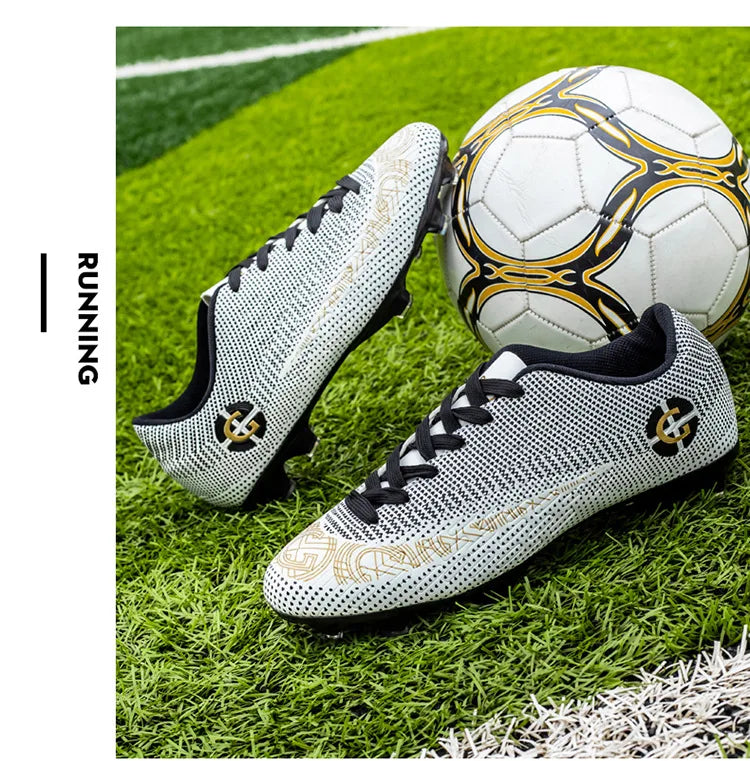 WaterMonkey Pánske futbalové topánky pre dospelých s dlhými špikami Futbalové topánky na vonkajšie ihrisko a trávnik AG Cleats Topánky s nízkym zvrškom Tréningové futbalové tenisky