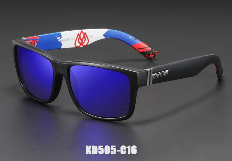 KDEAM Revamp – pánské sportovní sluneční brýle, polarizované, v zářivých barvách, outdoorové, na řízení, fotochromatické, s krabičkou