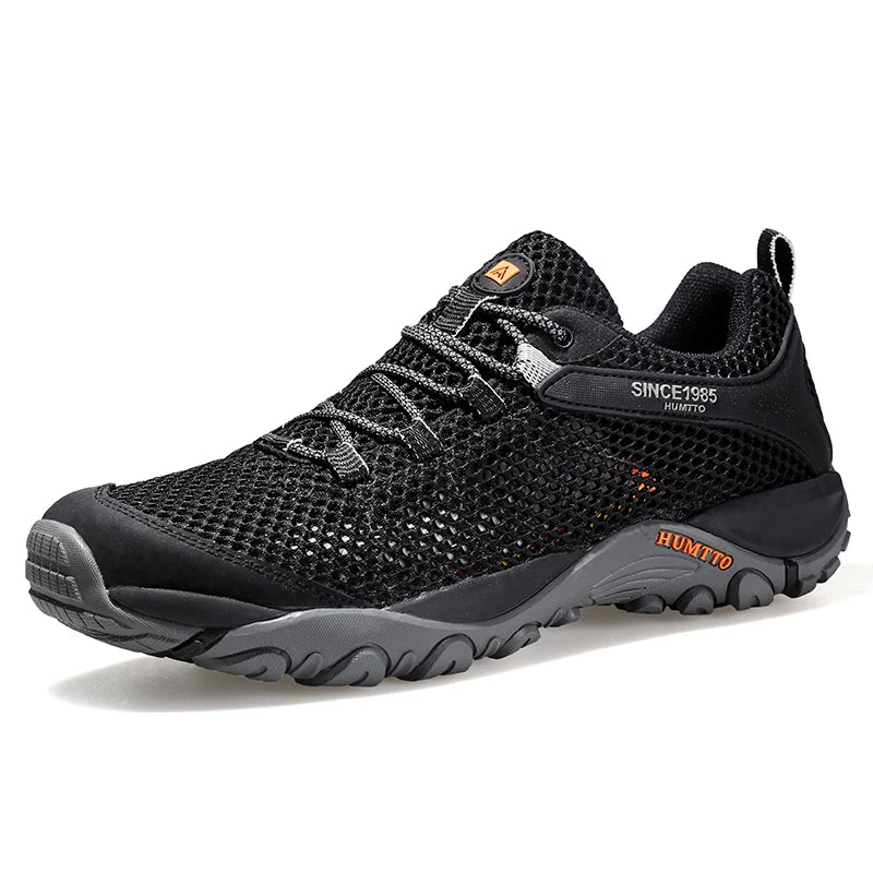 HUMTTO New Summer Hiking Sneakers for Men Breathable Outdoor Trekking Sport Shoes Climbing Hunting Walking Shoes for Men