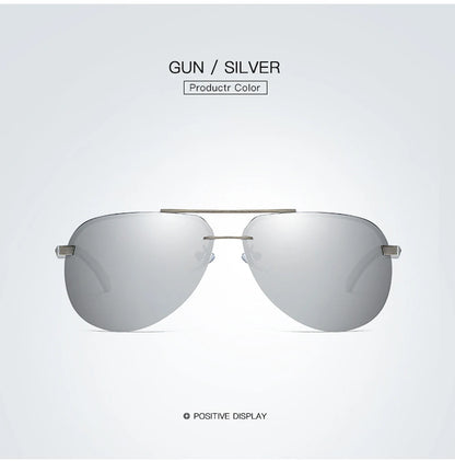 New Polarized Men Sunglasses Classic Driving Sun Glasses Metal Frame Mirror Lens Sunglasses Men/Women