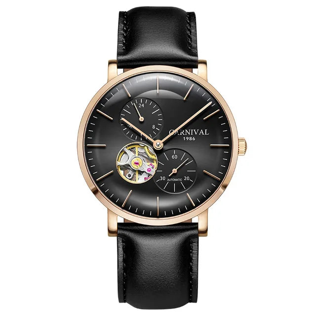 Carnival Men’s Mechanical Watch – Luxury automatic wristwatch with sapphire crystal