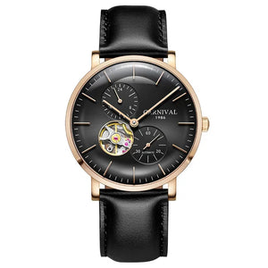 Montre mécanique pour homme Carnival – Montre-bracelet automatique de luxe avec verre saphir