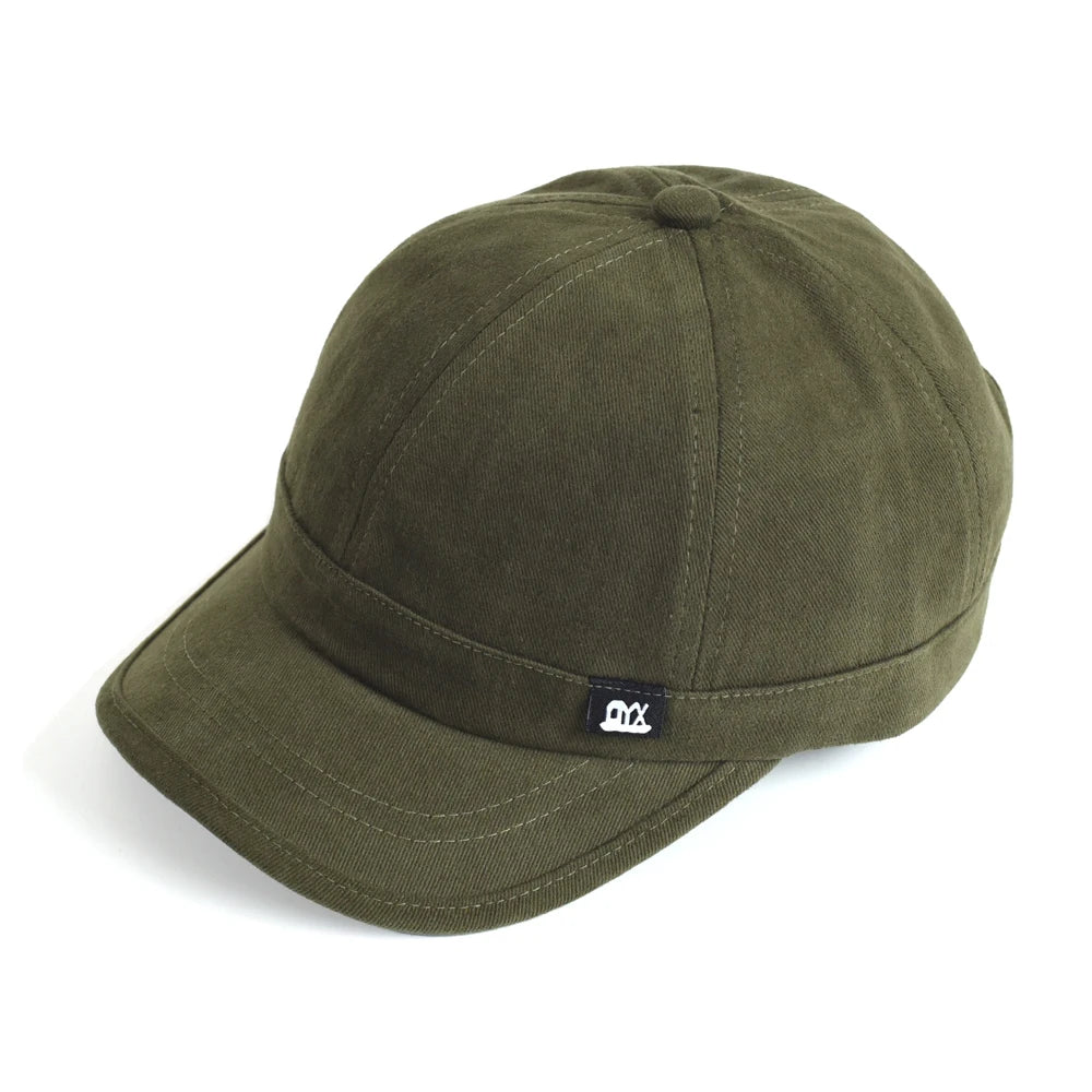 Casquette de baseball vintage à visière courte, en coton, pour homme et femme, casquette « dad hat » souple, ajustable, style « trucker », à profil bas