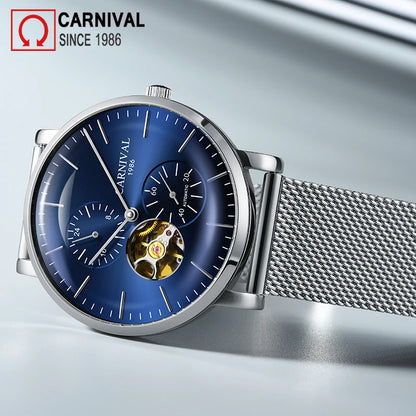 Carnival Men’s Mechanical Watch – Luxury automatic wristwatch with sapphire crystal