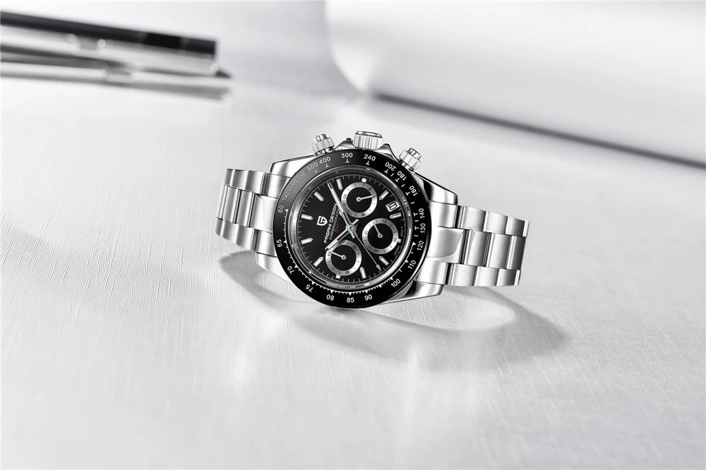2026 New PAGANI DESIGN Chronograph Luxury Quartz Wrist Watch For Men Automatic Date 100M Waterproof JAPAN VK63 Movt Reloj Hombre