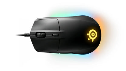 SteelSeries Rival 3 Gaming Mouse - 8,500 CPI TrueMove Core Optical Sensor - 6 Programmable Buttons Brilliant Prism RGB Lighting
