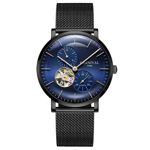 Carnival Men’s Mechanical Watch – Luxury automatic wristwatch with sapphire crystal