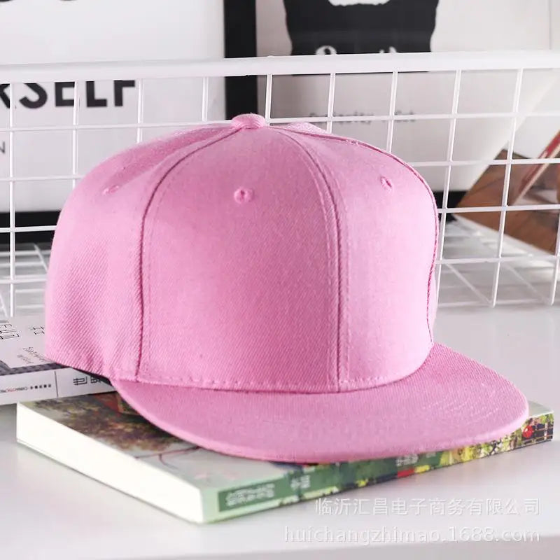 Szilárd hiphop sapka férfiaknak, snapback sapka, női baseball sapkák, állítható, lapos karimájú, sima napellenzős sapkák fiúknak és lányoknak, utcai tánc