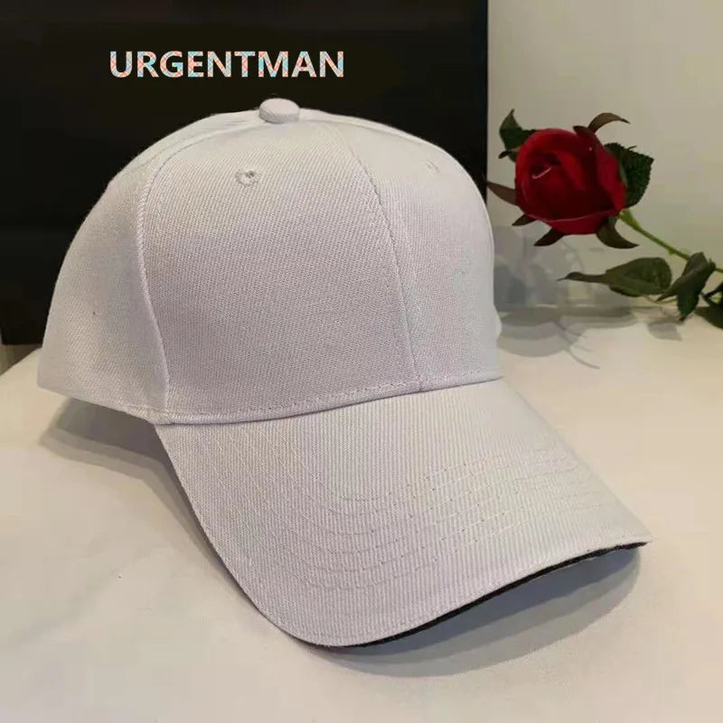 Casquette unisexe décontractée en acrylique, unie, style baseball, ajustable, pour femmes et hommes, casquette hip-hop, streetwear, « dad hat », vente en gros