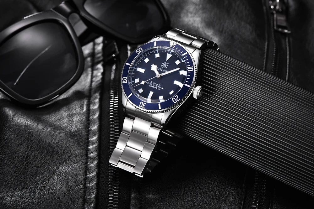 BENYAR Men's Watches Mechanical Automatic Watch BB58 Sport Watch For Men 2026 Stainless Steel Waterproof Business Luminous Clock