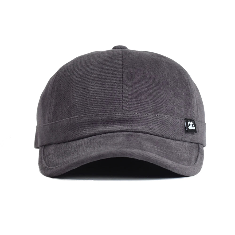 Casquette de baseball vintage à visière courte, en coton, pour homme et femme, casquette « dad hat » souple, ajustable, style « trucker », à profil bas