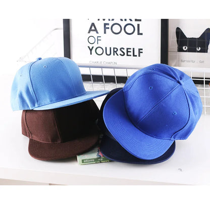 Szilárd hiphop sapka férfiaknak, snapback sapka, női baseball sapkák, állítható, lapos karimájú, sima napellenzős sapkák fiúknak és lányoknak, utcai tánc