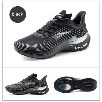 Onemix New Men's Marathon Running Shoes for Women, Breathable Lightweight Sneakers, Lace-Up Athletic Shoes, Comfortable, Light, and Soft
