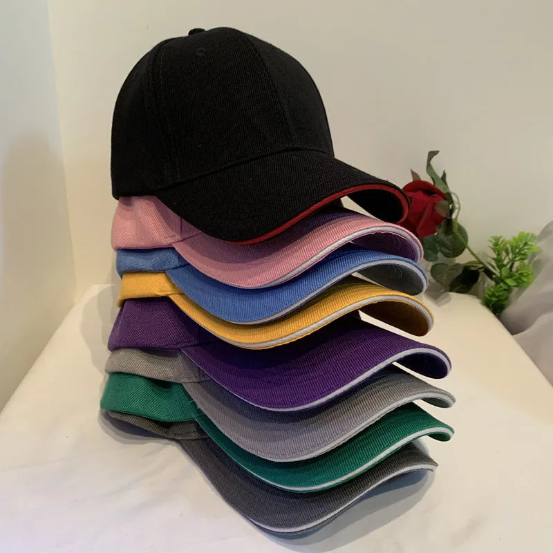 Casquette unisexe décontractée en acrylique, unie, style baseball, ajustable, pour femmes et hommes, casquette hip-hop, streetwear, « dad hat », vente en gros