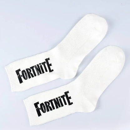 FORTNITE Sports Socks Summer Black White Breathable Low Cut Socks No Show Cotton Soft Athletic Casual Short Socks