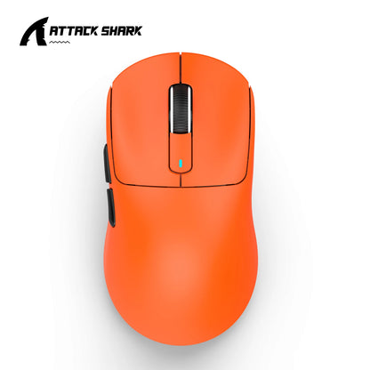 ATTACK SHARK X3 Three-mode Mouse 1K Hz,X3Pro Bluetooth Wireless Mouse 4K Hz Lightweight,PAW3395,650IPS Mobile Speed