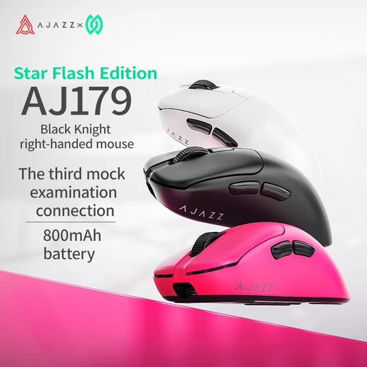 AJAZZ AJ179 NL trådlös mus Star Flash-version 3 lägen låg latens lång batteritid lätt anpassad kontors- och gamingmus
