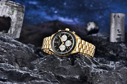 PAGANI DESIGN Moon watch – Luxury quartz chronograph for men, sporty style, sapphire crystal with anti-reflective coating, luminescent display
