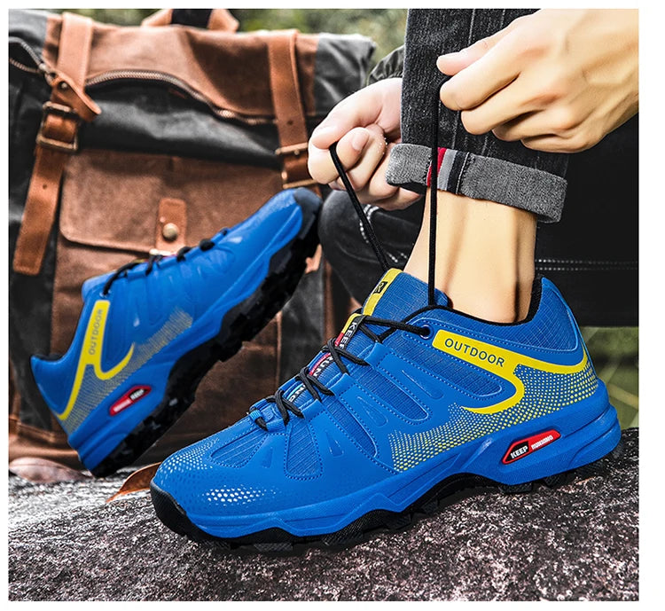 New Outdoor Men's Shoes Men's Anti Slip mountaineering Shoes Travel Hiking Adventure Footwear Fashionable Casual Sneaker