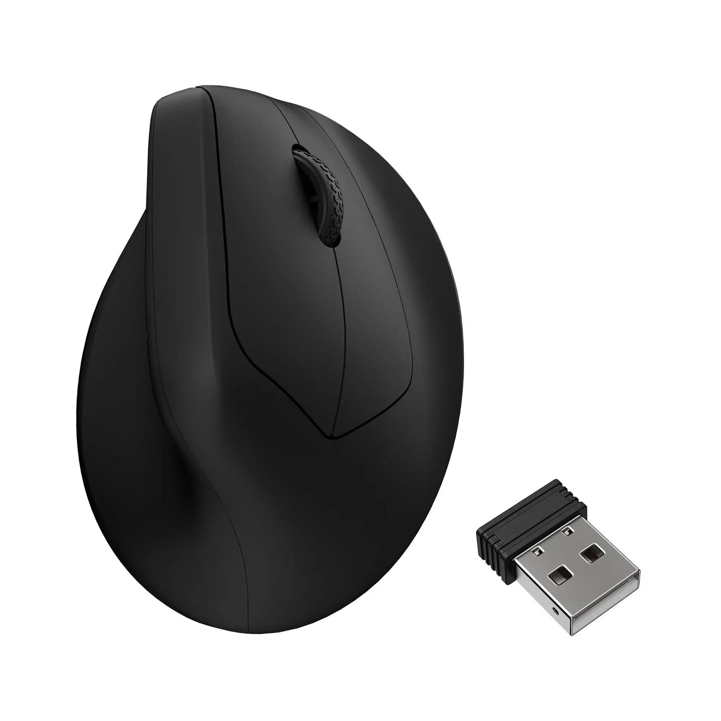 Keychron M5 kabellose ergonomische Maus, optisch, 8K Polling-Rate, 2.4GHz & Bluetooth, Type-C, 3950 Sensor