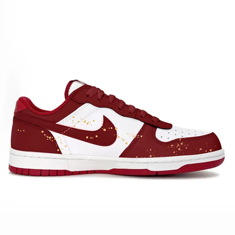 Individuell gestaltete Sneaker Nike Big Steed Crimson Chinesisches Neujahrsfest des Pferdes Herren-Skateschuhe