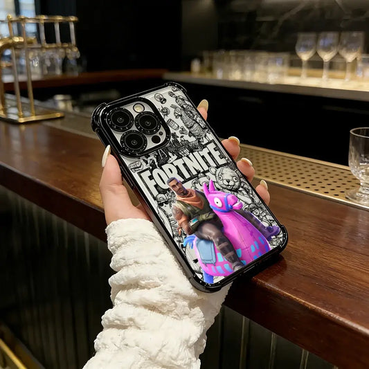 Battle Royales Fortnites Plating Phone Case For IPhone 17 17e 16e 16 15 14 13 12 11 Pro Max X XR XSMax 7 8 Mini Air Plus Airabag