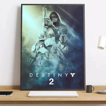Movie Destiny 2 Painting Calligraphy Canvas Poster: Crease Free Waterproof Durable All Space Wall Decor