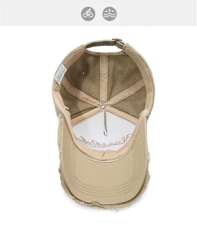 Gorra de béisbol para hombre en algodón lavado, estilo retro, para las cuatro estaciones, ideal para deporte al aire libre, accesorio de moda masculina