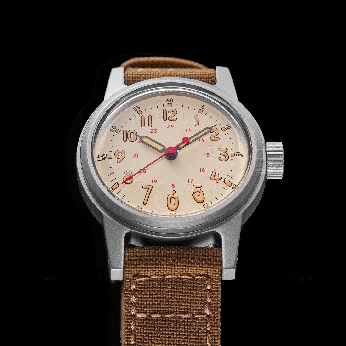 THORN Retro Military Watch 36mm Made of NH35A Movement SHY-043 Sport Watch Unisex Men's and Women's Luxury