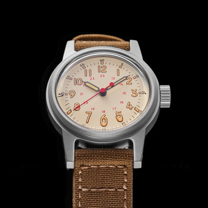THORN Retro Military Watch 36mm Made of NH35A Movement SHY-043 Sport Watch Unisex Men's and Women's Luxury