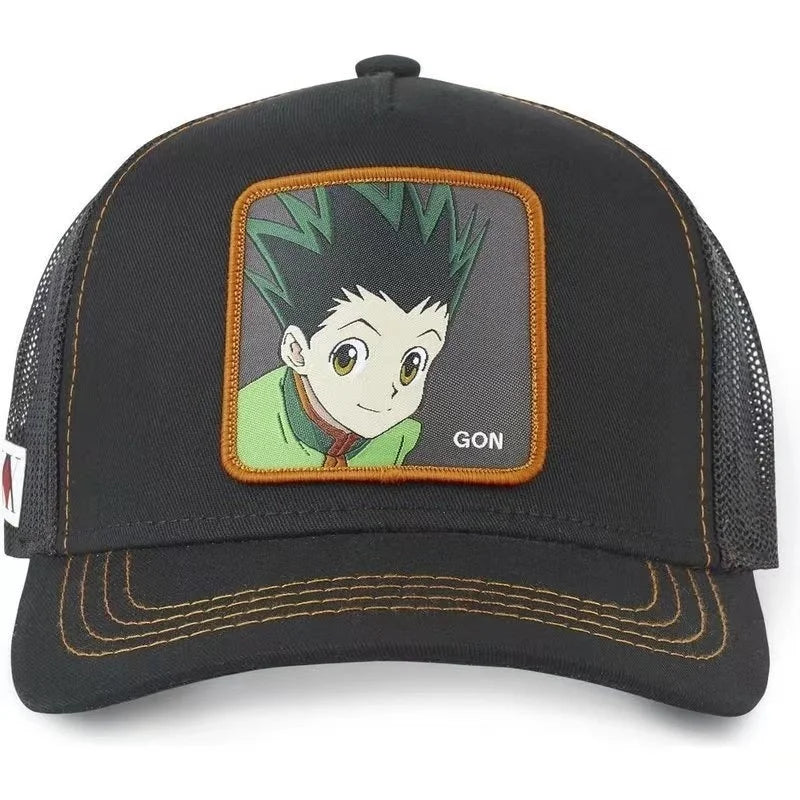 Hunter X Hunter sapka, nyári snapback baseball sapka, férfi hímzett hip-hop stílusú napellenzős, állítható trucker hálós sapka