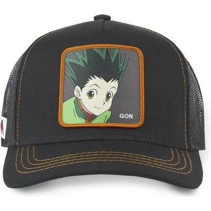 Hunter X Hunter sapka, nyári snapback baseball sapka, férfi hímzett hip-hop stílusú napellenzős, állítható trucker hálós sapka
