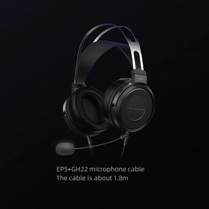 SIMGOT EP5 Auriculares con cable de alto rendimiento con transductor dinámico de 50mm – Headset gaming HiFi, baja impedancia, alta sensibilidad, sonido envolvente 7.1