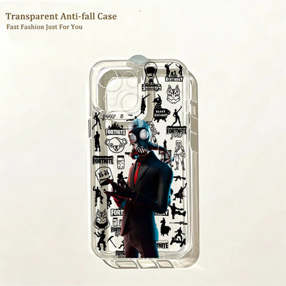 Hot Game F-Fortnites Phone Case for IPhone 17e 17 16 16e 15 14 13 12 11 Mini Pro Max X XR XSMax 7 8 Air Plus Clear Back Cover