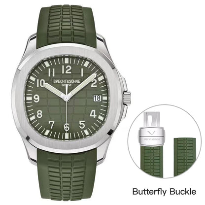 Specht&Sohne 40MM Automatic Mechanical Watch For Men Miyota 8215 Movt Sapphire Crystal 5167 Sports Wristwatch 50M Waterproof