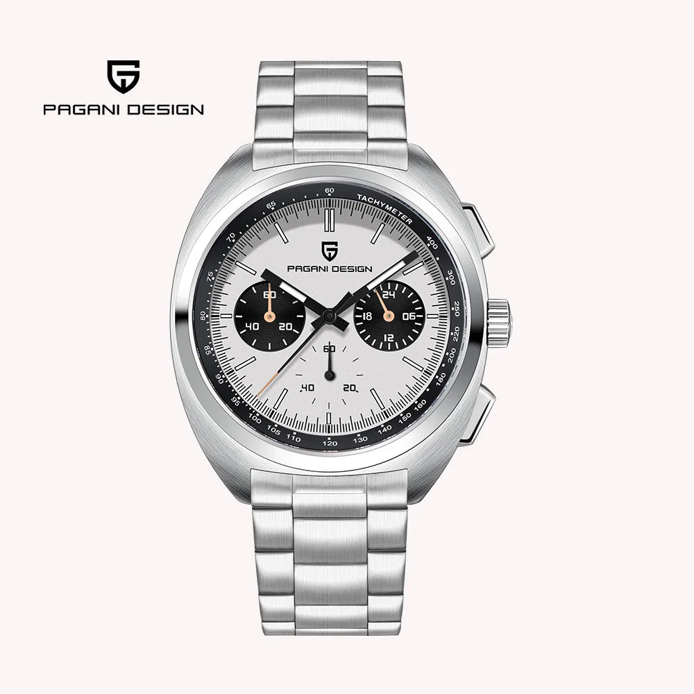 Relógio masculino de quartzo Pagani Design 2026 Fashion, marca de topo de luxo, safira, cronógrafo masculino VK63 em aço, de mergulho