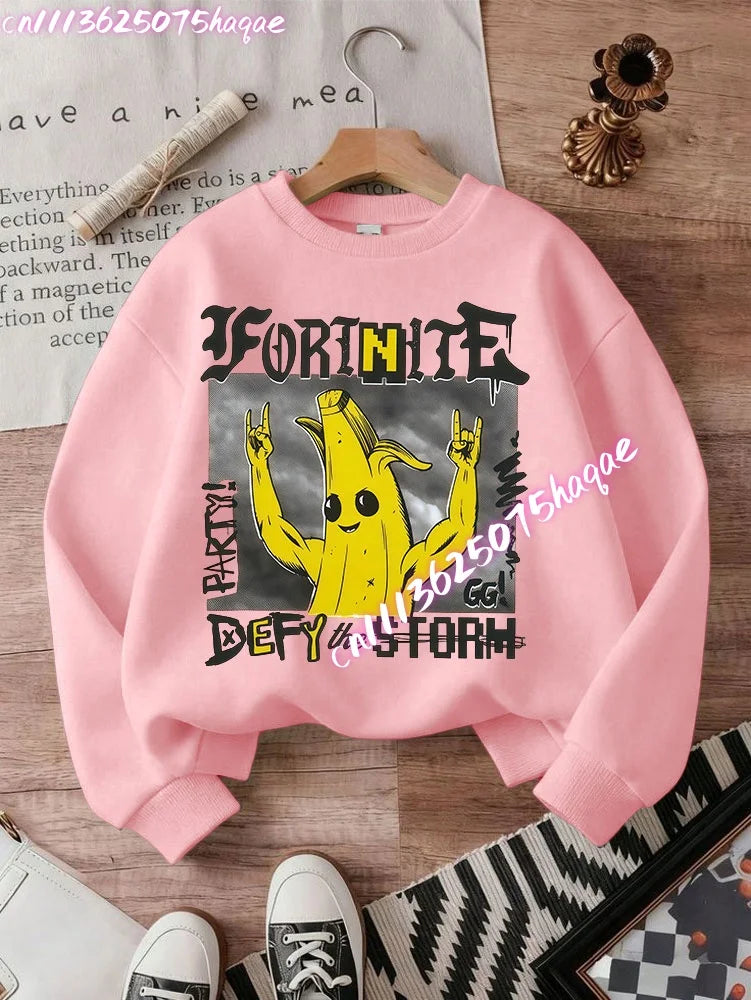 New Fortnites Kids Sweatshirts Cartoon Game Character Printed Hoodie Autumn Casuals Children Tops Winter Baby Boys Clothing