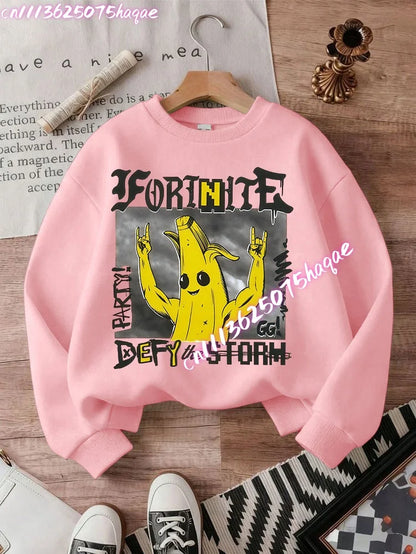 New Fortnites Kids Sweatshirts Cartoon Game Character Printed Hoodie Autumn Casuals Children Tops Winter Baby Boys Clothing