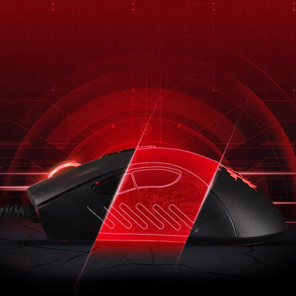 Laidinė žaidimų pelė A4Tech Bloody A91 su momentine vieno paspaudimo makrokomanda, Io1.1 Macro Drive optiniu varikliu ir 8 programuojamomis makrokomandomis
