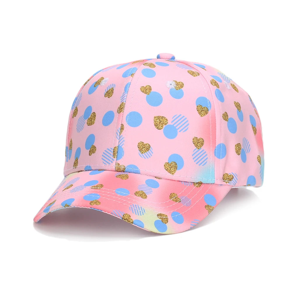 Casquettes de baseball pour enfants avec imprimé de dessin animé tendance, tour de tête 54 cm, pour garçons et filles de moins de 10 ans, casquettes snapback ravissantes et éblouissantes BK31
