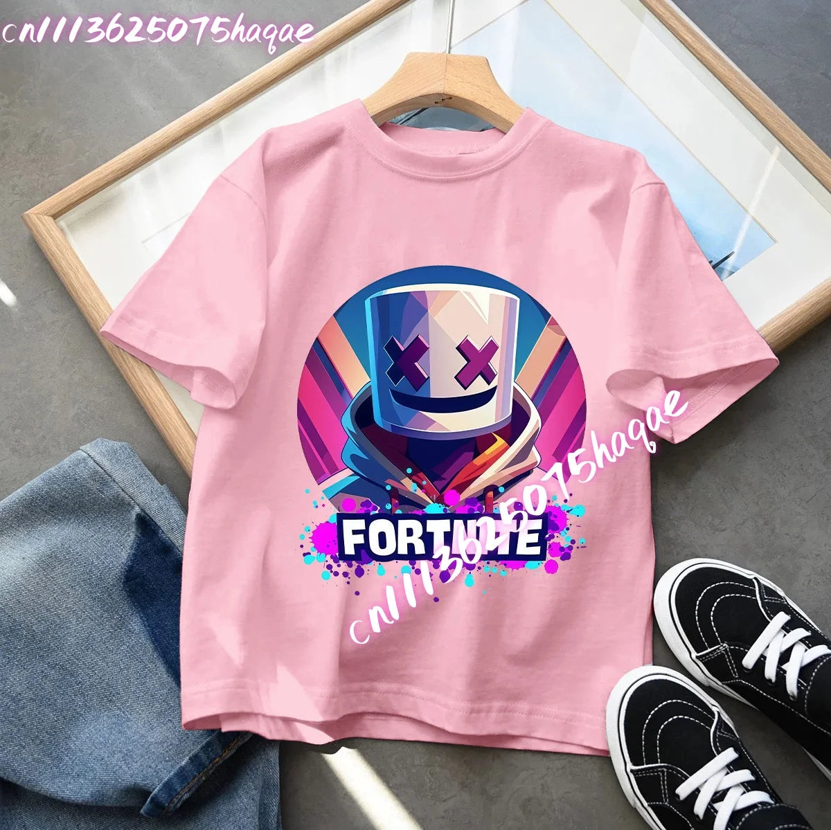 Fortnites Series Summer-børnetøj, hot game T-shirt til drenge og piger, tegneserieprint, kortærmede toppe til børn, sjove fødselsdagsgaver