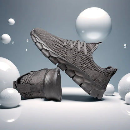 Heren sneakers van mesh, lichtgewicht damesschoenen, casual platte schoenen, hardloopsportschoenen voor heren, zachte ademende tennissneakers voor mannen