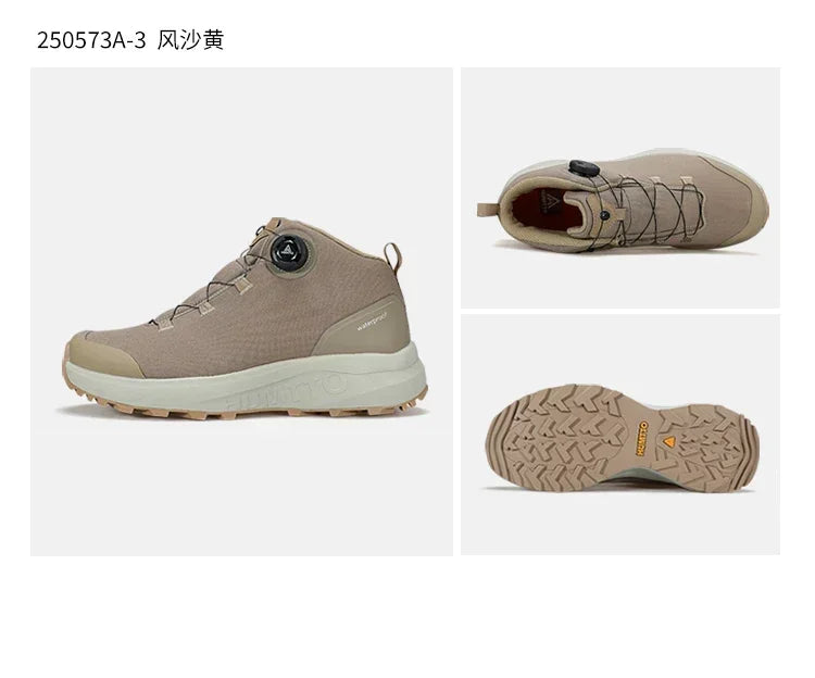 HUMTTO Leather Shoes for Men Winter Camping Outdoor Men's Sports Shoes Breathable Trekking Boots Man Non-slip Hiking Sneakers