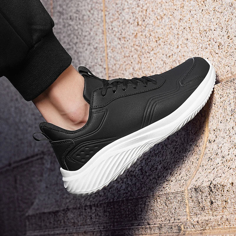 Autumn and Winter Men's Waterproof Sneakers, Soft and Cushion Sport Shoes for Walking, Plus Size 39-48 Casual Shoes for Men