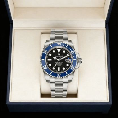 MACARLON Design New 41mm Mechanical Watch for Men Sapphire Glass Luminous Stainless Steel Waterproof China NH35 Automatic Watch TOP
