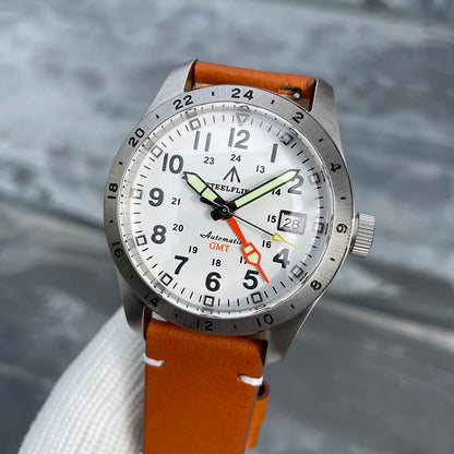 STEELFLIER Ufficiale SF792 GMT Orologio da polso meccanico Movimento NH34 Super BGW9 C3 Luminoso Impermeabile fino a 200 m Orologio da immersione di lusso da uomo