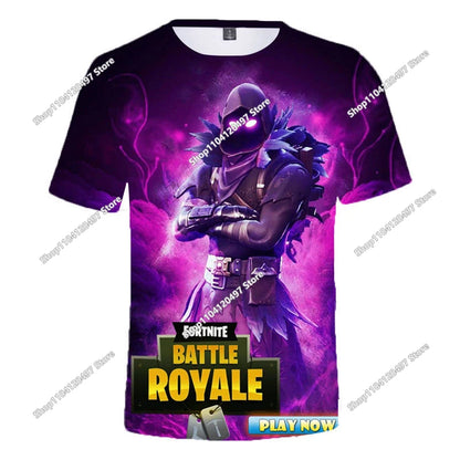Fortnite T Shirt Men Shoot Game Battle Hero Tshirt Victory Royale Clothing Young Children T-shirts for Boys Girls of 2-14 Years